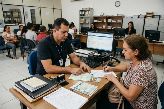 Despachante em Lagarto ajudando cliente com renovação da CNH.